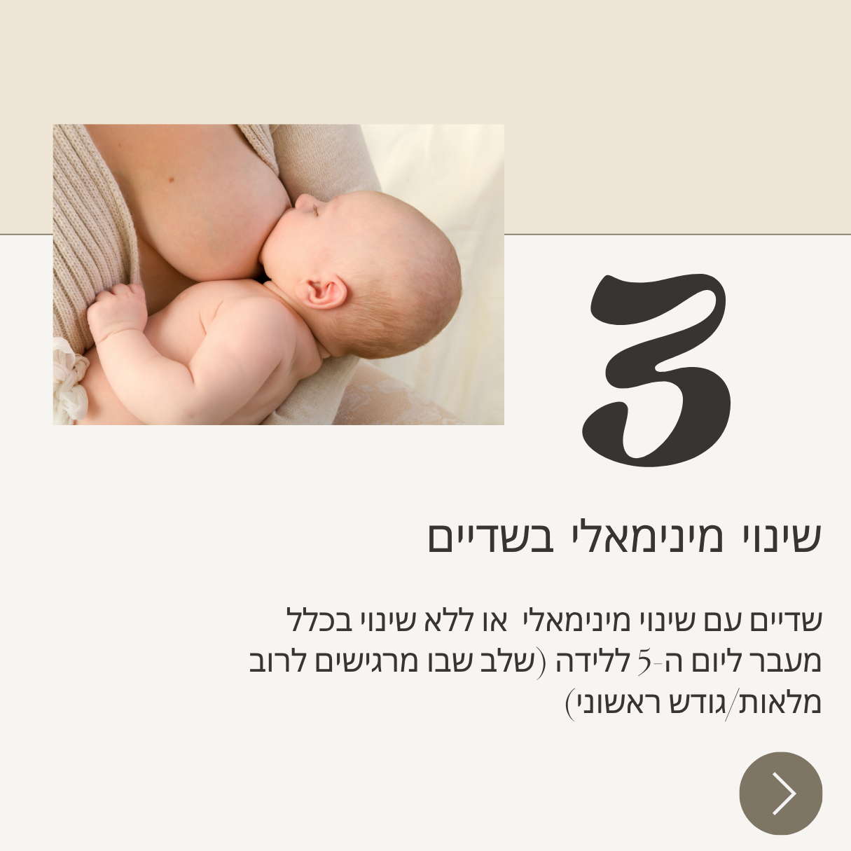 שינוי מינימלי בשדיים