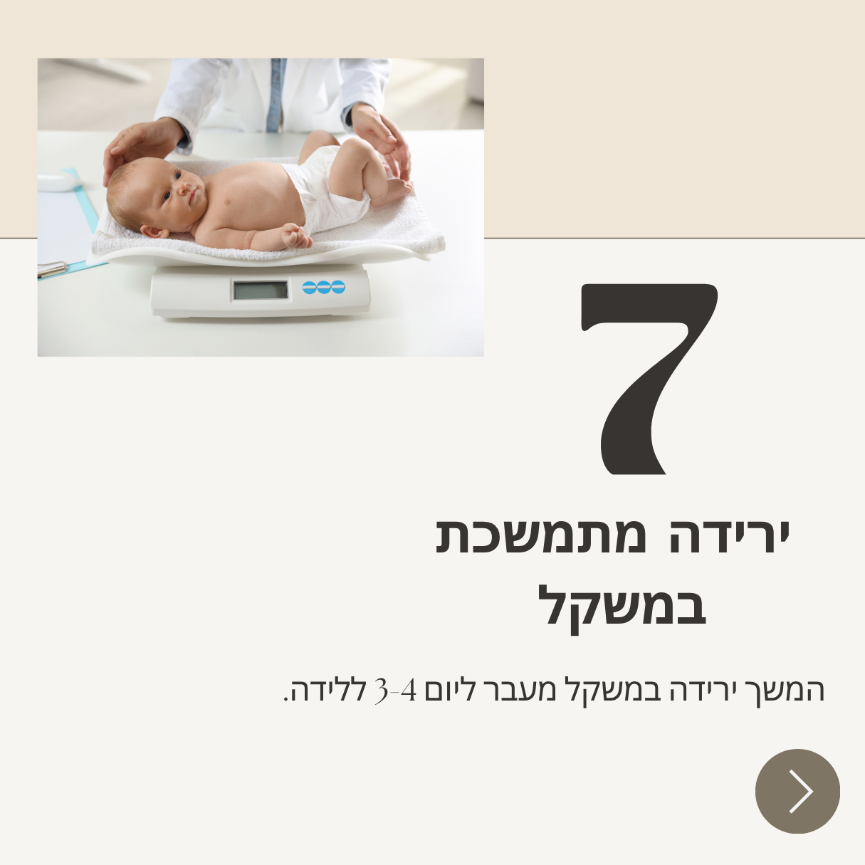ירידה מתמשכת במשקל